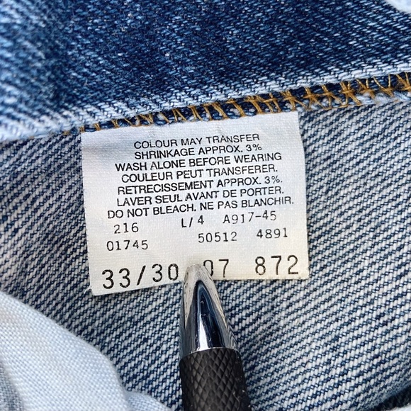 ‼️SOLD‼️Vintage Levi’s 512 slim taper medium wash straight leg blue jeans - Picture 6 of 7